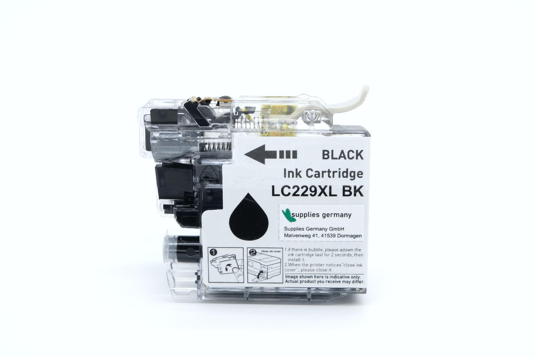 Alternativ Tinte Black für Brother / LC229BK / 58ml