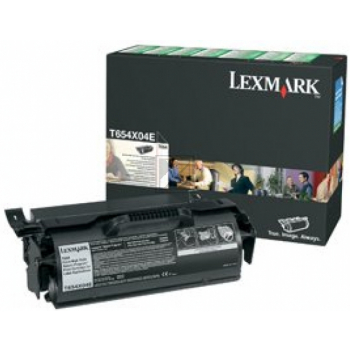 T654X04E / schwarz / original LEXMARK Toner schwarz / T654X04E / 36000 S.