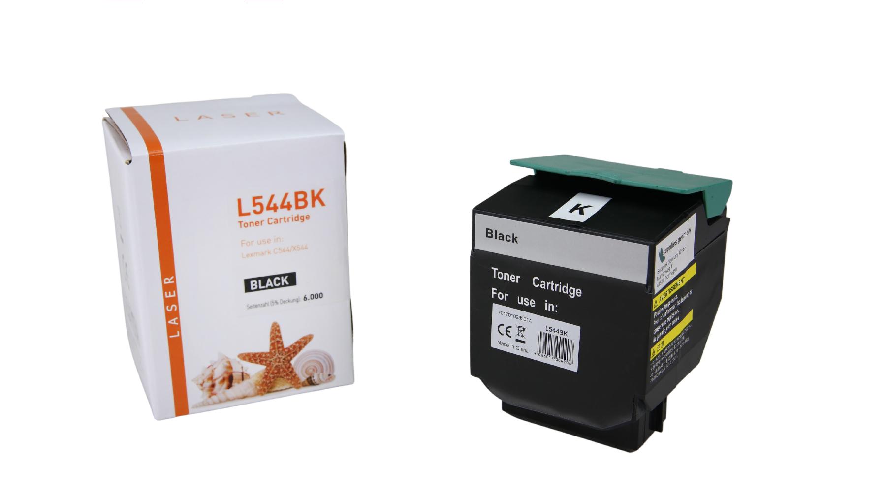 Alternativ Toner Black für Lexmark  / X544 / 6.000 Seiten