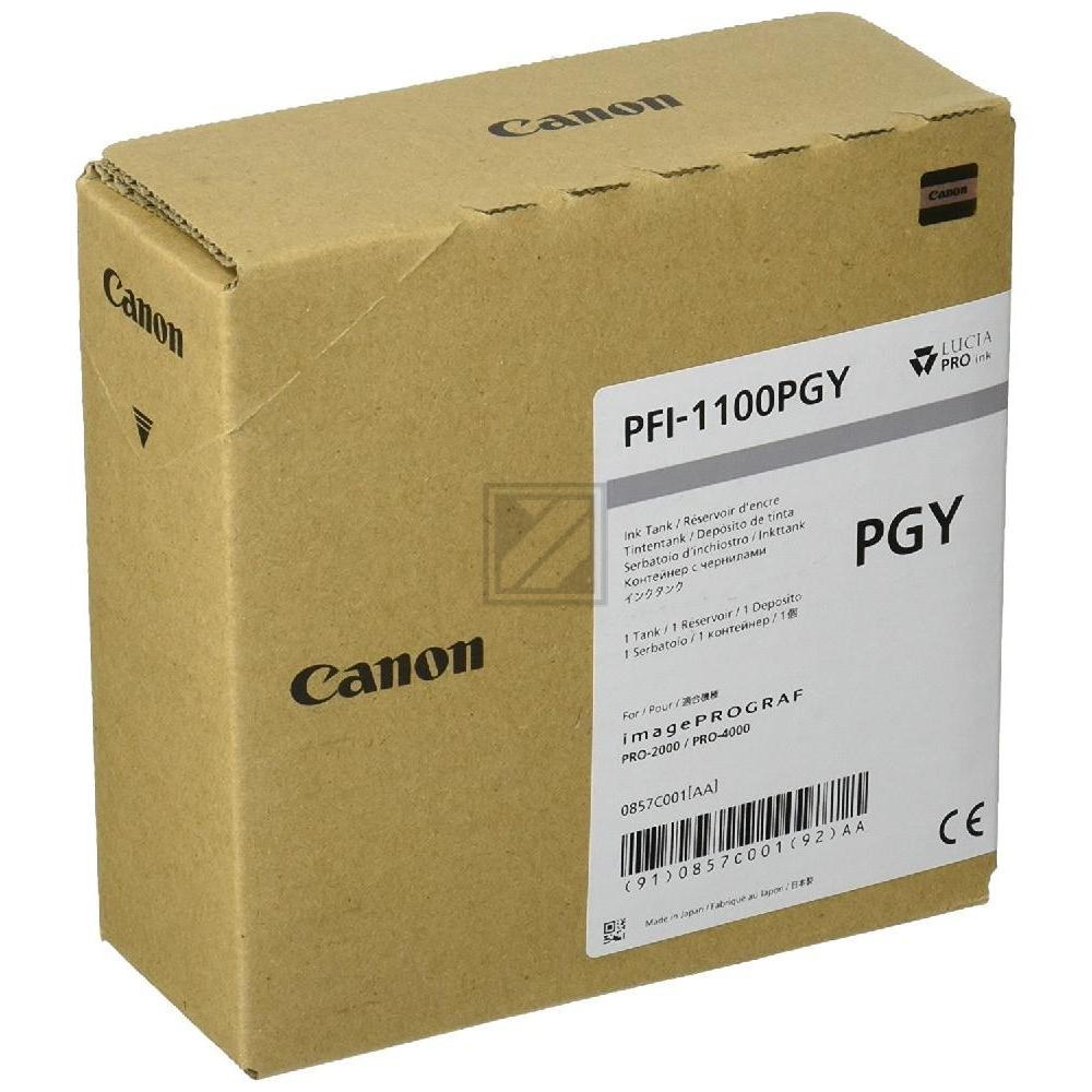 0857C001 // PFI1100PGY / original CANON Tintenpatrone grau / 0857C001 / 160.00 ml