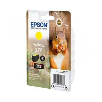 C13T37844010 // 378 / original EPSON Tintenpatrone gelb / C13T37844010 / 360 S. / 4.10 ml