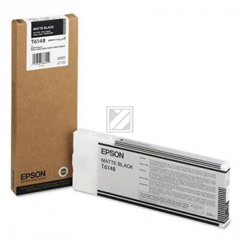 C13T61480N // T6148 / schwarz / original EPSON Tintenpatrone schwarz matt / C13T61480N / 220.00 ml