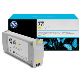 B6Y10A // 771C / gelb / original HP Tintenpatrone gelb / B6Y10A / 775.00 ml