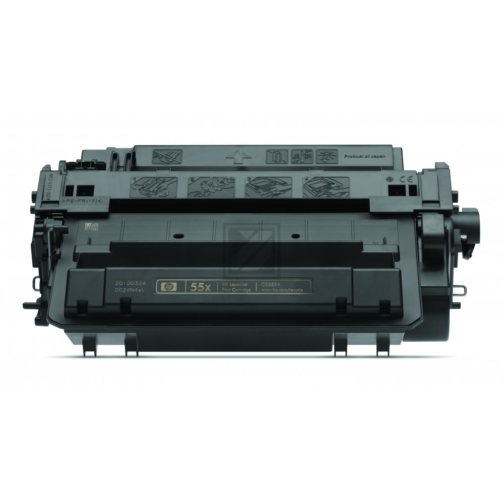 CE255X // 55X / schwarz / original HP Toner schwarz / CE255X / 12500 S.