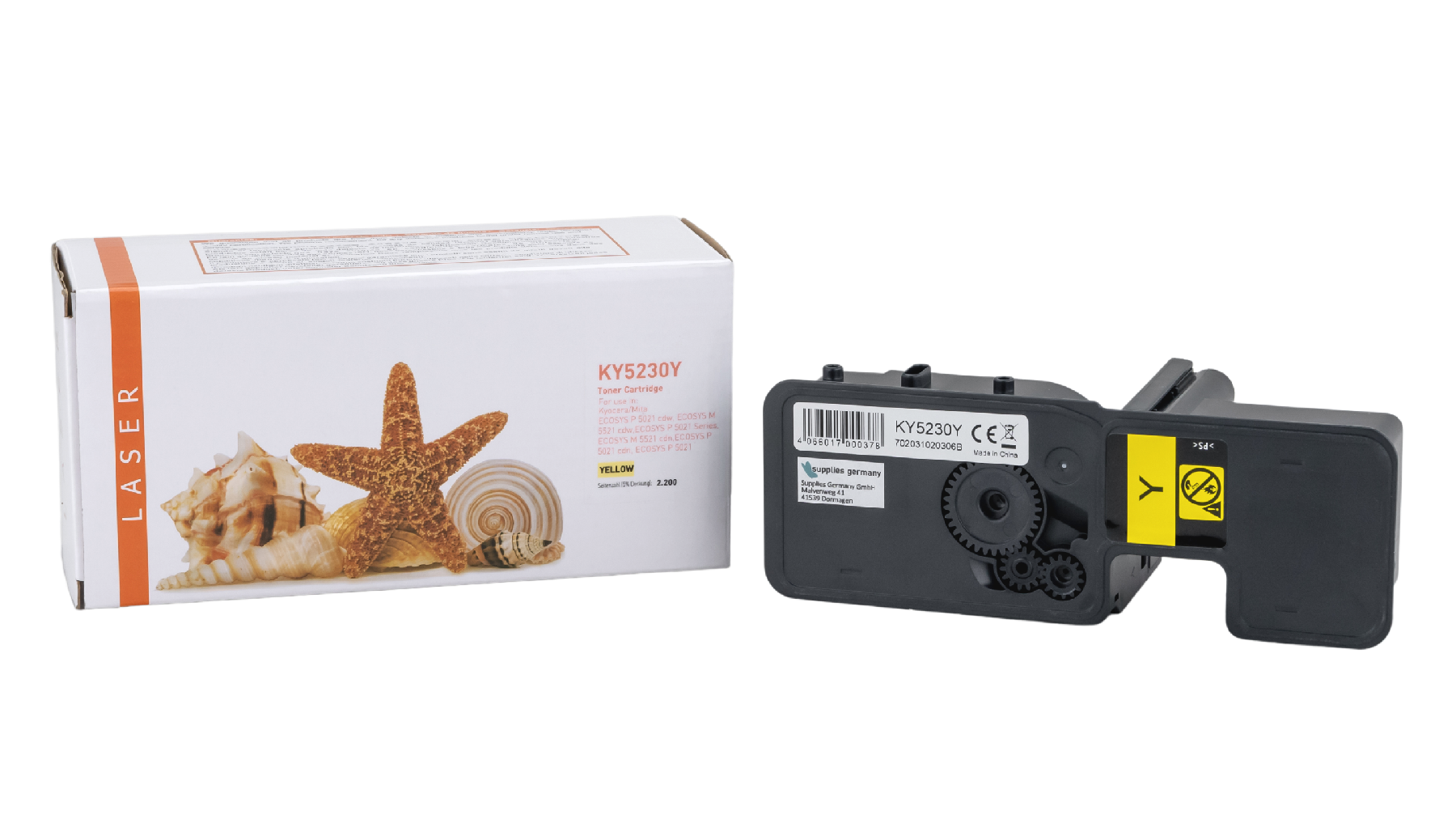 Alternativ Toner Yellow für Kyocera / TK5230Y / 2.200 Seiten