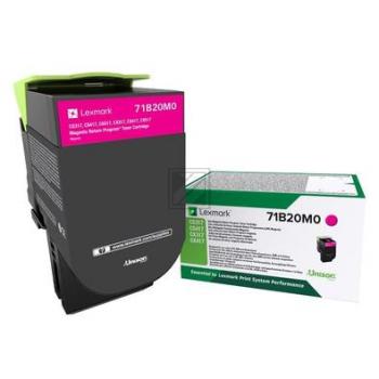 71B20M0 / original LEXMARK Toner magenta / 71B20M0 / 2300 S.