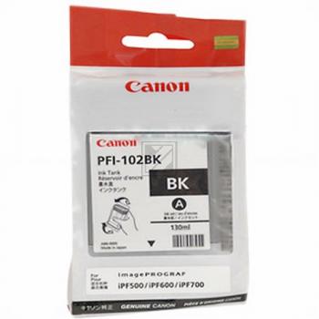 0895B001 // PFI102BK / schwarz / original CANON Tintenpatrone schwarz / 0895B001 / 130.00 ml