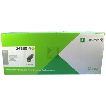 24B6514 / gelb / original LEXMARK Toner gelb / 24B6514 / 50000 S.