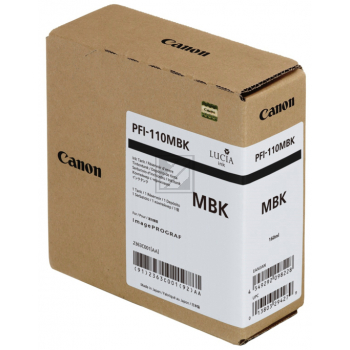 CANON PFI110 MBK 160ml fuer imagePROGRAF TX4000, / 2363C001