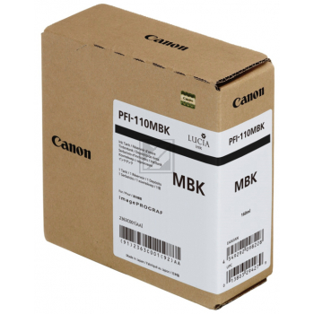2363C001 // PFI110MBK / original CANON Tintenpatrone schwarz matt / 2363C001 / 110.00 ml