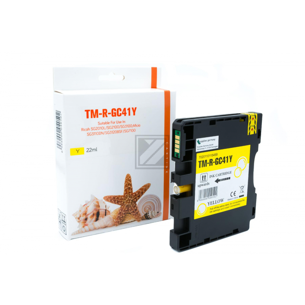 Refill Tinte Yellow für Ricoh / 405764 / 2.200 Seiten