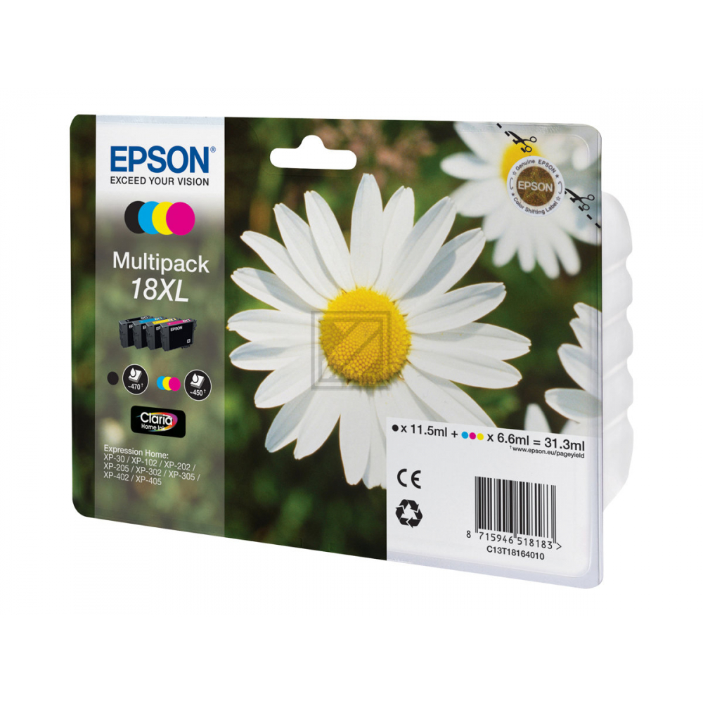 C13T18164012 // 18XL / original EPSON Tintenpatrone MultiPack / C13T18164012