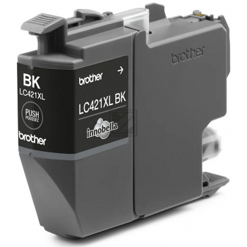LC421XLBK / original BROTHER Tintenpatrone schwarz / LC421XLBK / 500 S.