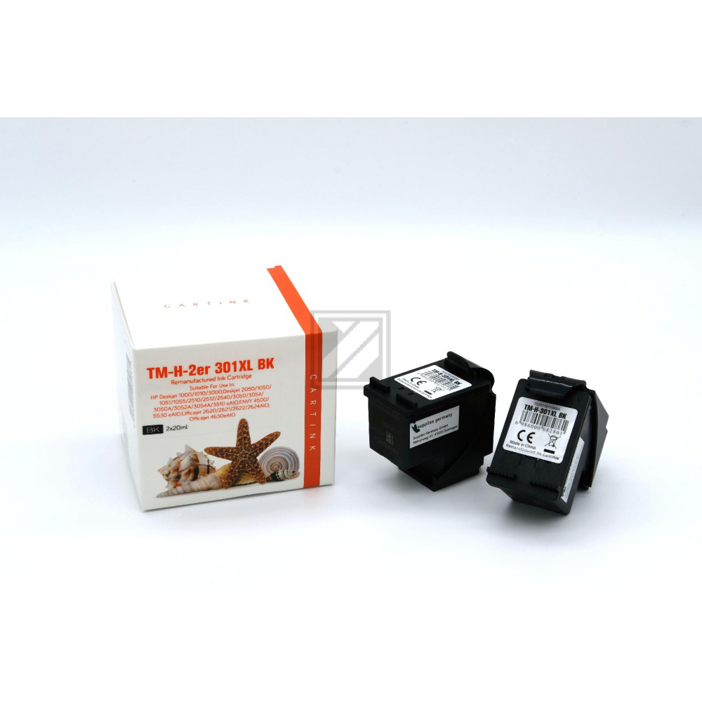 Refill Tinte Black für HP / D8J45AE / 2x20ml