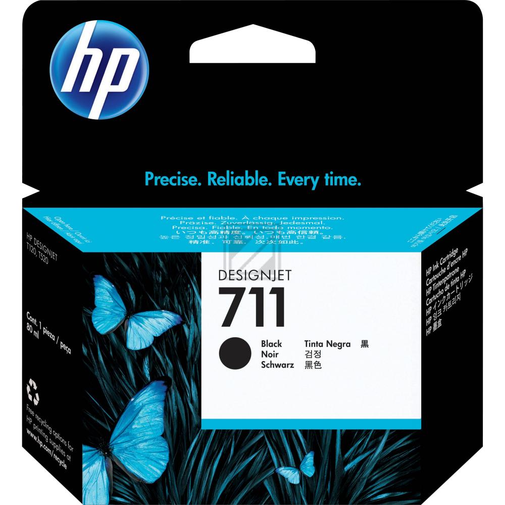 CZ133A // 711 / schwarz / original HP Tintenpatrone schwarz / CZ133A / 80.00 ml