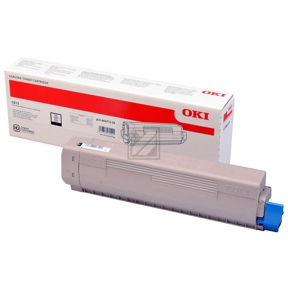 46471116 / schwarz / original OKI Toner schwarz / 46471116 / 5000 S.