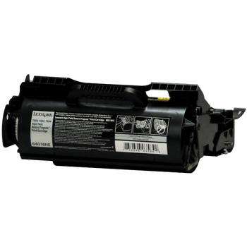 64016HE / schwarz / original LEXMARK Toner schwarz / 64016HE / 21000 S.
