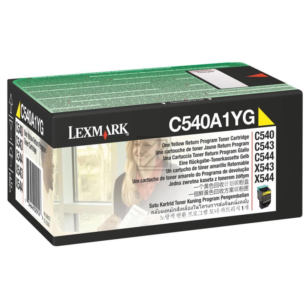 C540A1YG / gelb / original LEXMARK Toner gelb / C540A1YG / 1000 S.