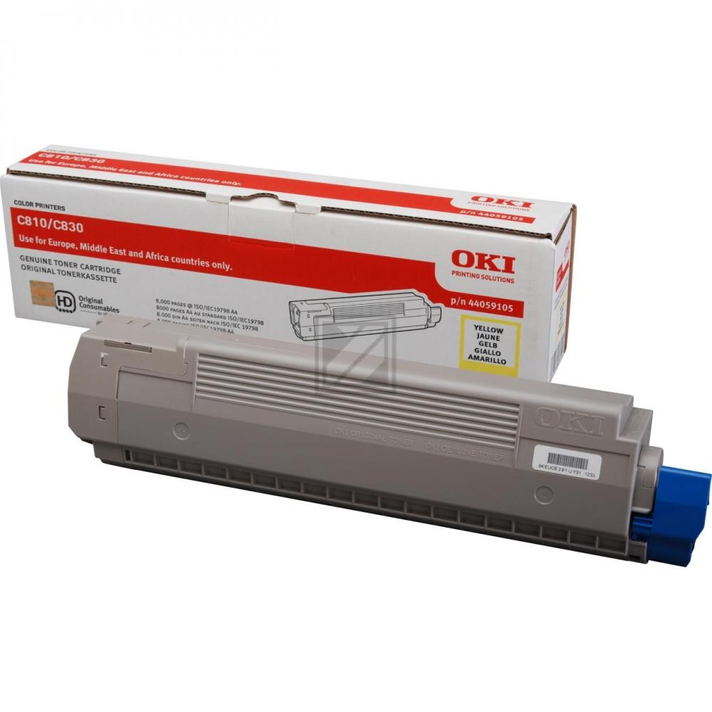 44059105 / gelb / original OKI Toner gelb / 44059105 / 8000 S.