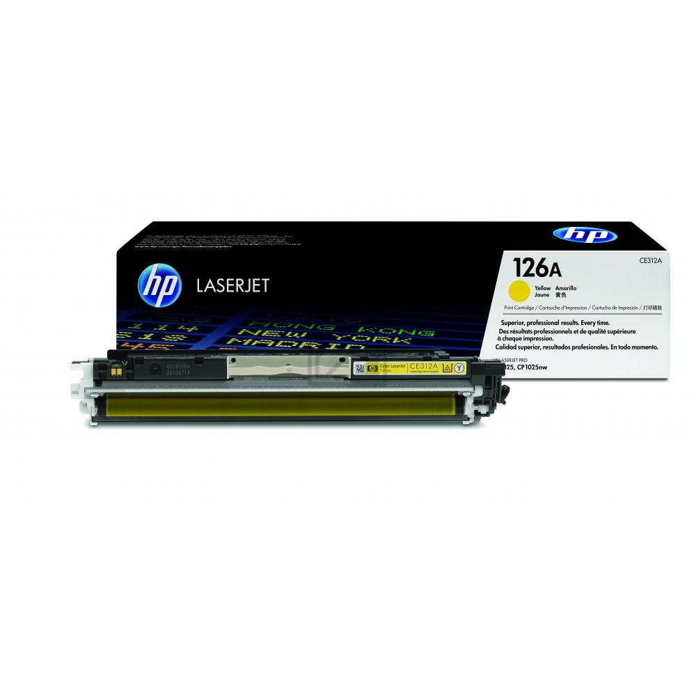 CE312A // 126A / gelb / original HP Toner gelb / CE312A / 1000 S.