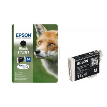 C13T12814012 // T1281 / schwarz / original EPSON Tintenpatrone schwarz / C13T12814012 / 170 S. / 5.90 ml