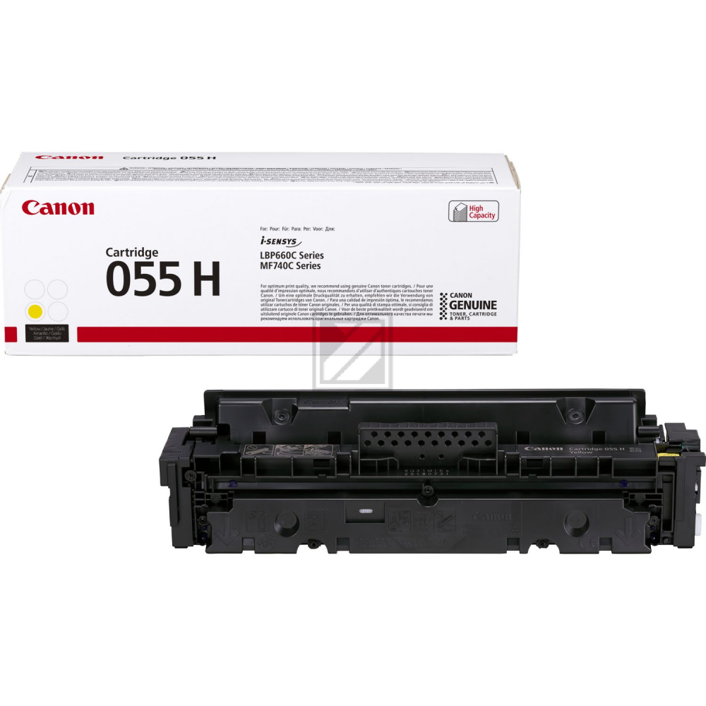 3017C002 // 055H / gelb / original CANON Toner gelb / 3017C002 / 5900 S.