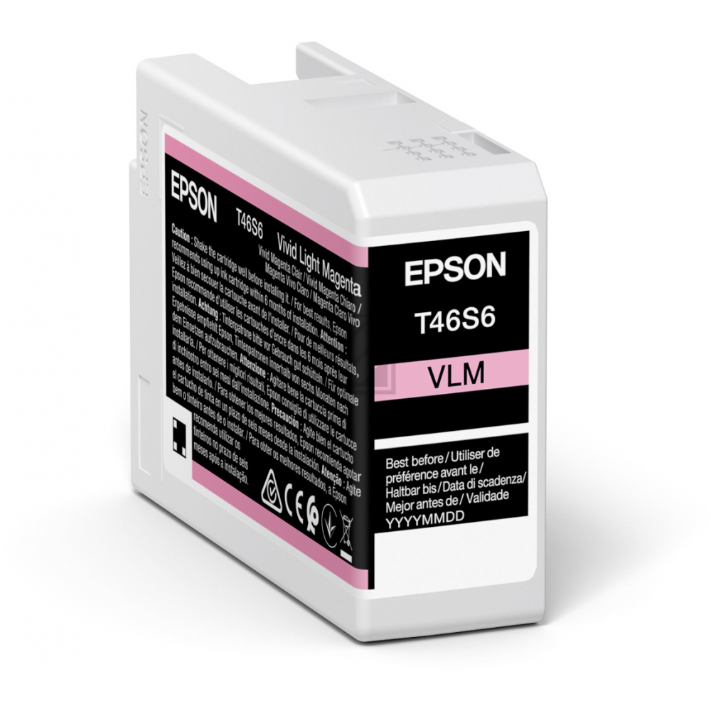 C13T46S60N // T46S6 / magenta / original EPSON Tintenpatrone magenta hell / C13T46S60N / 25.00 ml