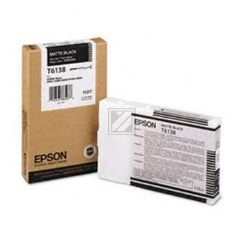 C13T613800 // T6138 / schwarz / original EPSON Tintenpatrone schwarz matt / C13T613800 / 110.00 ml