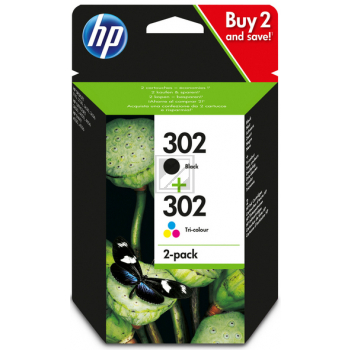 X4D37AE // 302 / original HP Druckkopfpatrone Multipack / X4D37AE