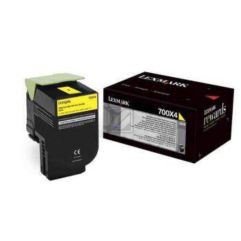 70C0X40 // 700X4 / gelb / original LEXMARK Toner gelb / 70C0X40 / 4000 S.