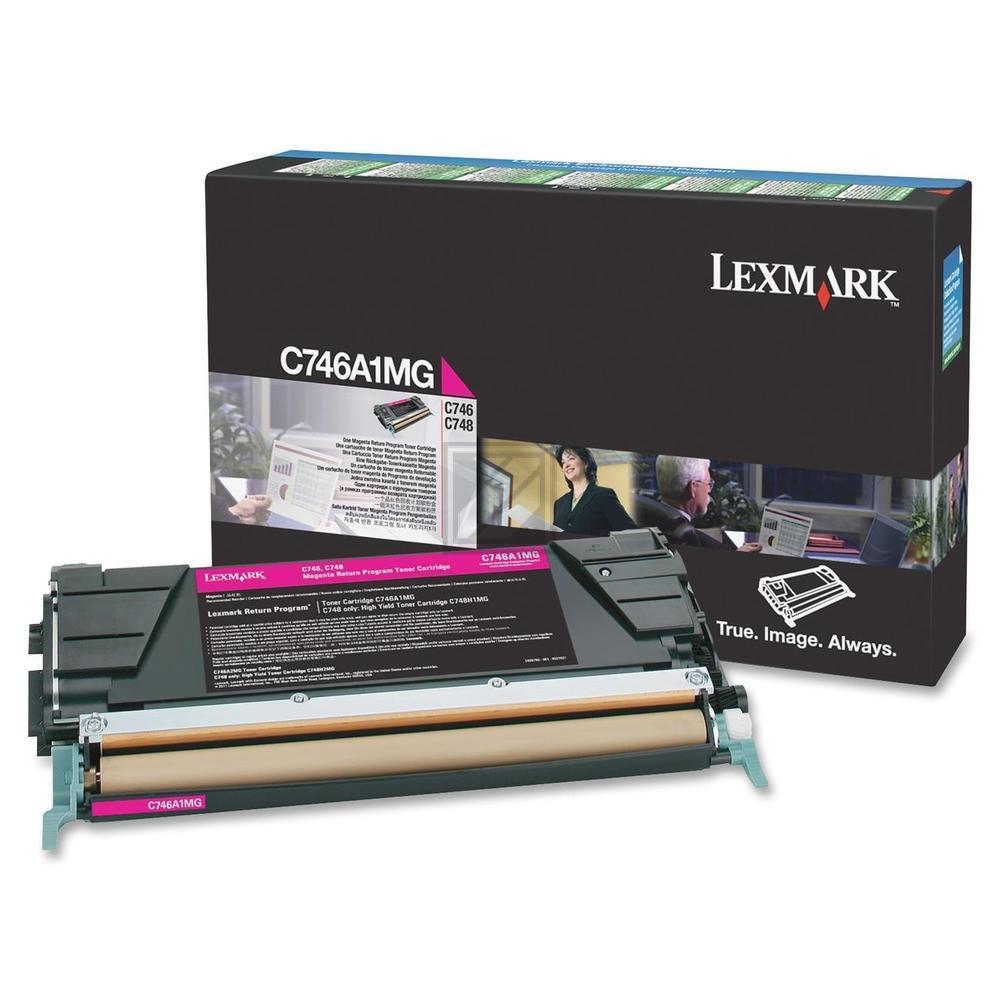 C746A1MG / magenta / original LEXMARK Toner magenta / C746A1MG / 7000 S.