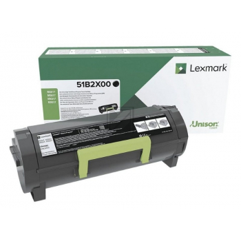 51B2X00 / schwarz / original LEXMARK Toner schwarz / 51B2X00 / 20000 S.