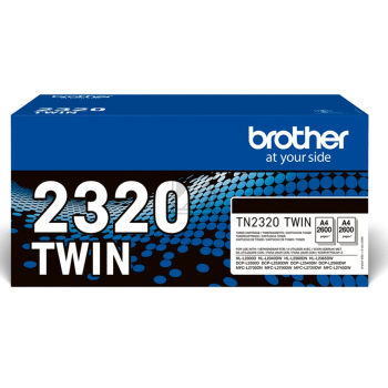 TN2320TWIN / schwarz / original BROTHER Toner schwarz / TN2320TWIN / 5200 S.