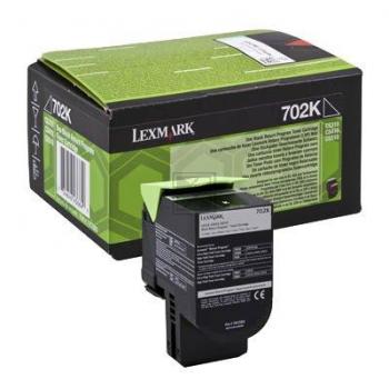 70C2HKE // 702HK / original LEXMARK Toner schwarz / 70C2HKE / 4000 S.