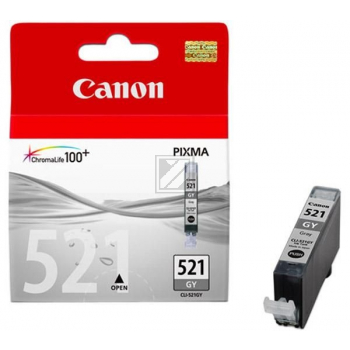 2937B001 // CLI521GY / original CANON Tintenpatrone grau / 2937B001 / 1370 S. / 9.00 ml