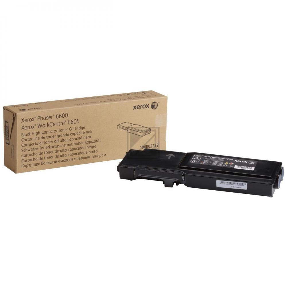 106R02232 / schwarz / original XEROX Toner schwarz / 106R02232 / 8000 S.