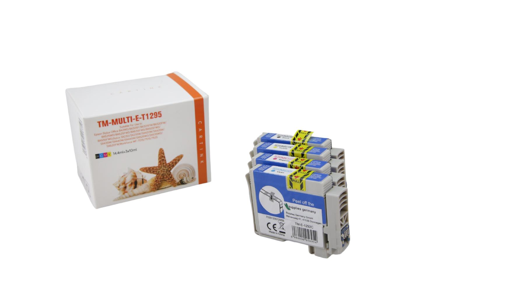 Alternativ Tinte für Epson / C13T12954012 / BK15ml /C,M,Y13ml