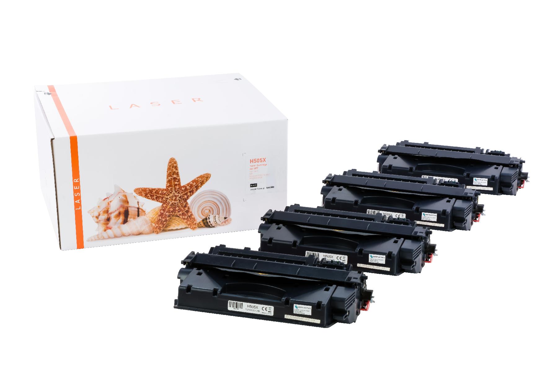 Alternativ Toner Black für HP / CE505X / 4x6.500 Seiten