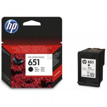 C2P10AE // 651 / schwarz / original HP Druckkopfpatrone schwarz / C2P10AE / 600 S.