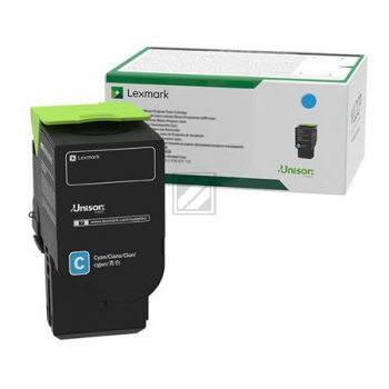 78C2XC0 / cyan / original LEXMARK Toner cyan / 78C2XC0 / 5000 S.