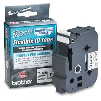 TZEFX251 / schwarz / original BROTHER PTouch Farbband / TZEFX251