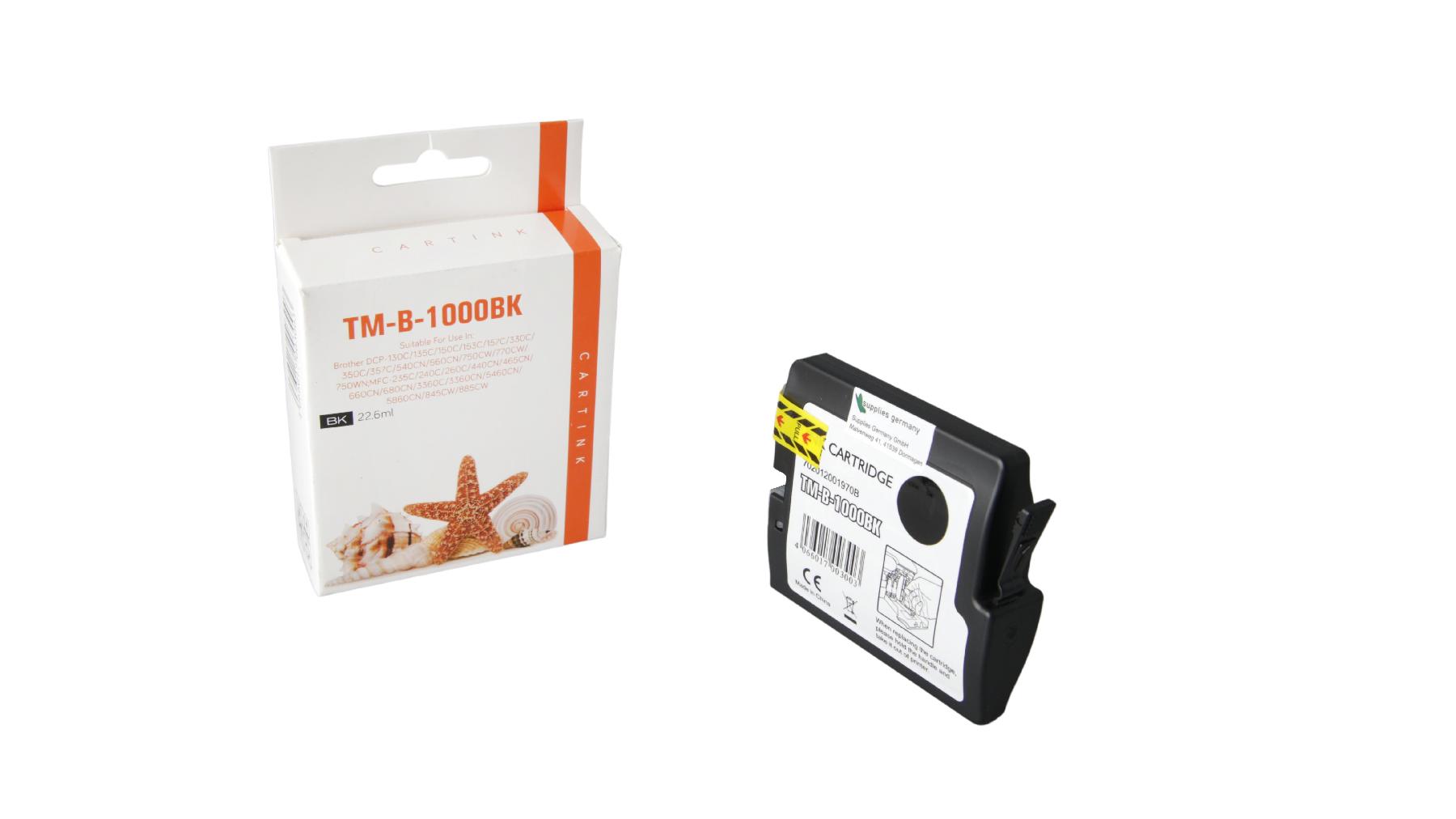 Alternativ Tinte Black / LC1000BK / 22,6ml