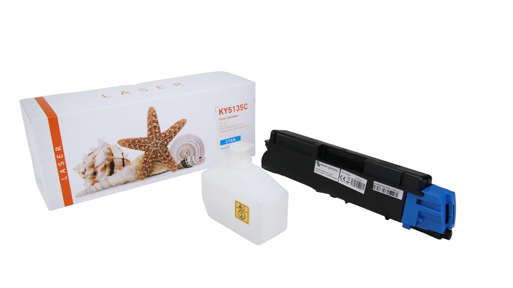 Alternativ Toner Cyan für Kyocera / TK5135C / 5.000 Seiten