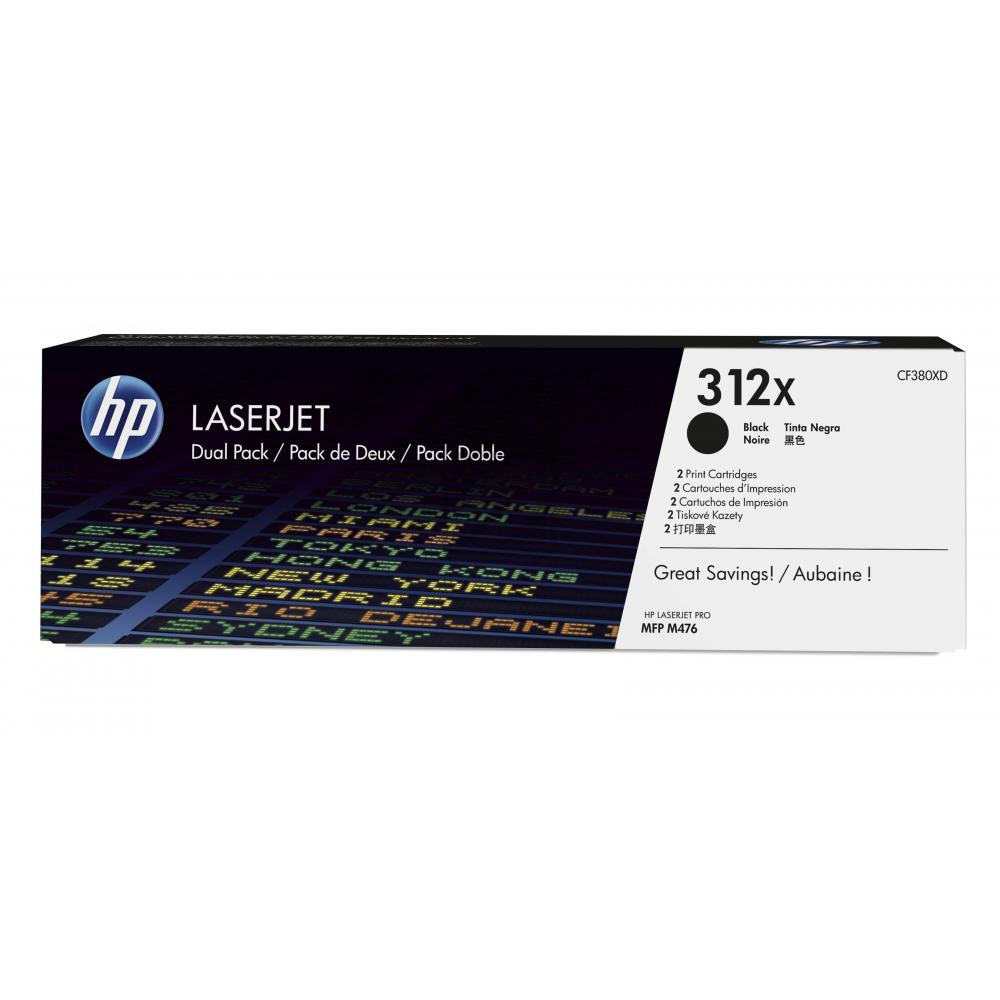 CF380XD // 312XD / schwarz / original HP Toner schwarz / CF380XD / 4400 S.