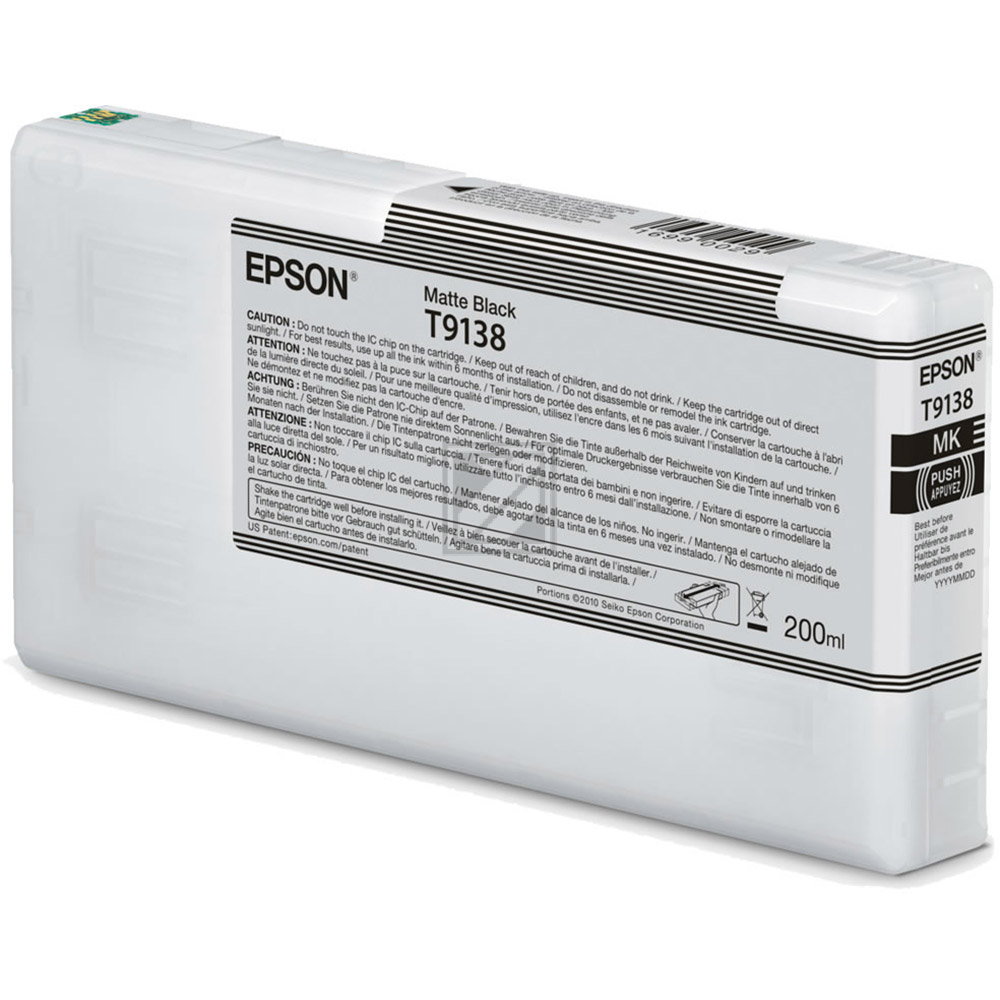C13T91380N // T9138 / schwarz / original Epson Tin / C13T91380N / 200.00 ml