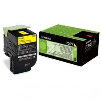 70C20Y0 // 702Y / gelb / original LEXMARK Toner gelb / 70C20Y0 / 1000 S.