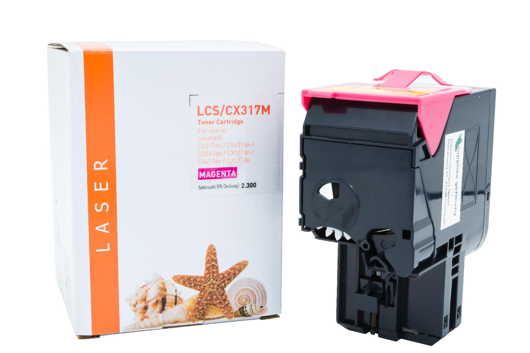 Alternativ Toner Magenta für Lexmark / 71B20M0 / 2.300 Seiten