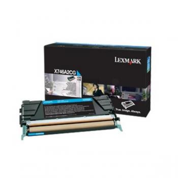 X746A3CG / cyan / original LEXMARK Toner cyan / X746A3CG / 7000 S.