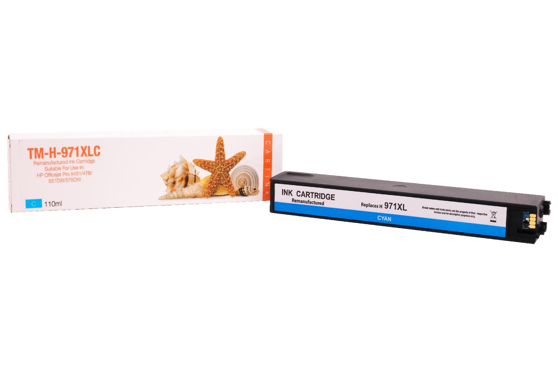 Refill Tinte Cyan für HP / CN626AE / 110ml / 6.600 Seiten