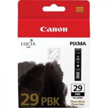 4869B001 // PGI29PBK / schwarz / original CANON Tintenpatrone schwarz / 4869B001 / 1300 S. / 36.00 ml